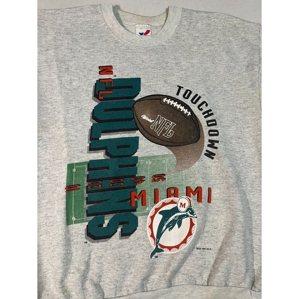 Vintage Miami Dolphins Sweatshirt Pullover Artex Sportswear Mens Large 1993 NFL